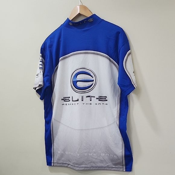 Elite Blue and White Men's Performance Jersey - Picture 8 of 10